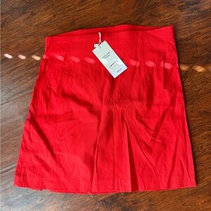 Red A-Line Mini Skirt for Cocktail